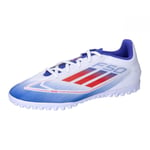 adidas F50 Club Football Boots Turf, Cloud White/Solar red/Lucid Blue, 9 UK