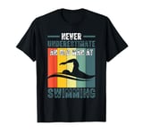 Swimmer Funny Old Man At Swimming T-Shirt