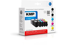 KMP MULTIPACK C116V - 5 pakker - Størrelse XXL - sort, gul, cyan, magenta - kompatibel - blækpatron (alternativ til: Canon CLI-581BKXXL, Canon CLI-581CXXL, Canon CLI-581MXXL, Canon CLI-581YXXL, Canon PGI-580PGBKXXL)