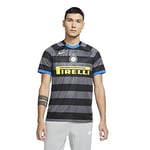 Nike Inter M NK BRT STAD JSY SS 3R T-Shirt Homme, Dark Grey/(Tour Yellow) (Full Sponsor), FR : 2XL (Taille Fabricant : 2XL)