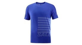 Maillot manches courtes salomon sense aero bleu