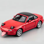 Mazda Miata MX5 Leksaksbil 1/32 Diecast Model Bilar, Bil Leksaker för Barn i Åldern 4-7 Miata Present till Pojkar i Åldern 3-5, Dra tillbaka rc sportbil med belysning & Ljud