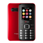 TTfone TT150 Unlocked Basic Mobile Phone UK Sim Free with Bluetooth, Long Battery Life, Dual Sim with camera and games, easy to use, durable and light weight pay as you go (Red, with USB Cable)