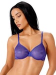 Gossard Glossies Sheer Invisible Moulded Bra - Spectrum Blue, Blue, Size 32Ff, Women