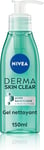 Derma Skin Clear Gel Nettoyant Visage 150 Ml, Soin Nettoyant Formulé Pour Les Pe