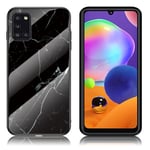 Samsung Fantasy Marble Galaxy A31 kuoret - Musta