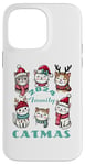 Coque pour iPhone 14 Pro Max Catmas Famille Chat Kitty Funny Christmas Holiday 2024