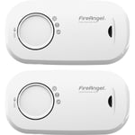 FireAngel 10 Year Carbon Monoxide Alarm - Replaceable Batteries FA3313 Twin Pack