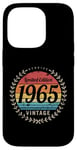 Coque pour iPhone 14 Pro Véritable design d'anniversaire vintage en édition limitée 1965