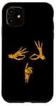 iPhone 11 University Varsity-Gold Skeleton Shh Say Less Varsity-Gold Case