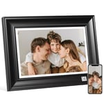 KODAK Digital Photo Frame WiFi Digital Picture Frame 10.1 Inches, FHD 1920*1200 IPS Touchscreen, Wooden Smart Electronic Frame with 32GB Memory, Easy to Share Photo, Video via APP with Your Loved Ones