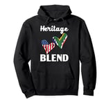 Half African Half American USA Flag South Africa Pullover Hoodie