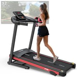 PASYOU Foldable Treadmill for Home with Bluetooth Connectivity, Compact Treadmill with 15 Pre Programs Heart Rate Monitor Plus 44 Days Free Kinomap Membership