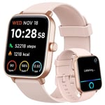 Smart Watch for Women (Alexa Built-in & Bluetooth Call), 1.8" Smartwatch with SpO2/Heart Rate/Sleep/Stress Monitor, Calorie/Step/Distance Counter, 100+ Sport Modes, IP68 Fitness Watch for Android iOS