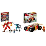 LEGO Ninjago Le Robot Élémentaire du Feu de Kai, Jouet Ninja pour Enfants & Ninjago 71780 La Voiture de Course Ninja de Kai – Évolution, Jouet Voiture de Course 2-en-1, pour Véhicule Tout