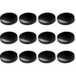 Cyclingcolors - 12x Patin silicone autocollant antidérapant anti-vibration rond Ø18mm Pied Meuble Ménager Electronique Adhésif, Noir