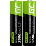 Green Cell - HR6 Pile rechargeable LR6 (aa) NiMH 2600 mAh 1.2 v 2 pc(s)