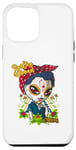 Coque pour iPhone 12 Pro Max Catrinas Underworld - Motifs colorés du jour des morts