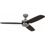 Casafan - Ventilateur de plafond Night Flight Chrome / Wenge avec télécommande