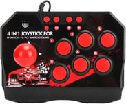 Arcade Fight Stick, Wired Arcade Joystick Universal Portable Arcade Fight Stick Computer Game Controller Accessoires pour Switch/PC/PS3