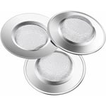 3PCS Filtre à évier Filtre de vidange en Acier Inoxydable de 7.7cm,Empêcher des Débris Obstrués pour évier de Cuisine,Bain lavabo, Baignoires Fei Yu