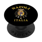 Drapeau de l'Empire romain de Naples - Souvenir de l'Italie - Drapeau Napoli PopSockets PopGrip Adhésif