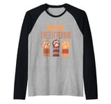 Master of the Litterbox Cat Dad Raglan Baseball Tee