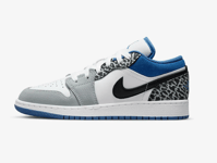 NIKE AIR JORDAN 1 LOW SE (GS) ,Elephant Print' SIZE UK 3.5 EUR 36 (DQ2514 140)