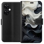 OnePlus Nord CE 3 Lite Plånboksfodral Silke Svart / Vitt