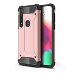 Motorola Armour Guard Moto G8 Plus kuoret - Ruusukulta Pinkki