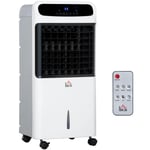 HOMCOM Mobile Air Cooler 12L Tank Evaporative Ice Cooling Fan Water Conditioner