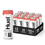 Huel Daily A-Z Vitamins | Watermelon Sparkling Multivitamin Energy Drink | Made with Real Fruit | Low Calorie | Caffeine Boost (12x 330ml Cans)