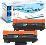 2 Noirs Compatible Tn-2420 Tn2420 Toner Cartouche Pour Brother Hl-L2310D Hl-L2350Dw Hl-L2370Dn Hl-L2375Dw Dcp-L2510D Dcp-L2530Dw Dcp-L2550Dn Mfc-L2710Dn Mfc-L2710Dw Mfc-L2730Dw Mfc[DYJ072146]