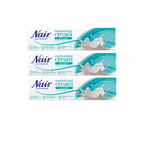 3 x Nair Moisturising Hair Removal Cream For All Hair Types 100ml