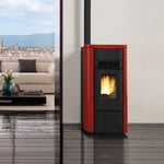 La Nordica Extraflame Poêle à Granulés Giusy Plus Evo 9,1 Kw Can. Bordeaux 230 M