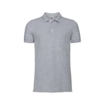 Russell Men's stretch polo - Light Oxford - S