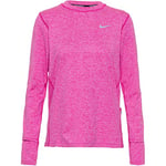 NIKE Women's Df Element Crew T-Shirt, Active Fuchsia/Reflective Silv, S