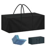 LAMUNI Sac de Rangement pour Coussin de Jardin, Grand Housse de Rangement de Coussins Imperméable Sac de Rangement Coussin Exterieur avec Poignée, Housse de Rangement pour Sapin de Noel, 175x60x80cm