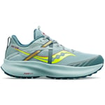 Saucony Ride 15 TR - Chaussures trail femme Mineral / Citron 38