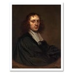 Artery8 Pieter Van Anraedt Portrait Of A Man Painting Art Print Framed Poster Wall Decor 12x16 inch