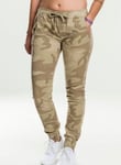 Urban Classics Camo joggingbyxor dam (M,sand camo)