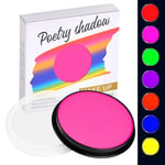 LOPHE Maquillage Fard Aquarellable Pot, Peinture du Visage, Maquillage FX Smiffys, peinture à l'eau pour le visage et le corps pour adultes, enfants,30g, Rose Fluo