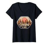 Womens Guided By Grace Inspirational Nature Scene V-Neck T-Shirt