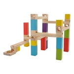 Wooden Marble Run Construction Marble Track Maze Game Interactive For Children