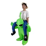 Alien Uppblåsbar Kostym för Halloween Cosplay Ridande Utlänningar Riding aliens Adult (150-190cm)