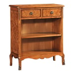 Hampton Walnut Console Bookcase Two Drawers With Adjustable Book Shelf BCSW001