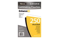 Fellowes Laminating Pouches - 250-pack - glättat - 216 x 303 mm - lamineringsfickor