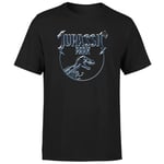 Jurassic Park Logo Metal Men's T-Shirt - Black - 3XL