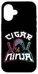 iPhone 16 Cigar Smoking Ninja Vintage Cigar Ninja Case