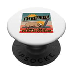 Sloth treadmill relaxed eyes closed humorous retirement lazy PopSockets Adhesive PopGrip